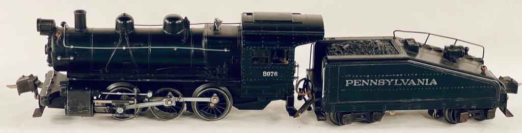 Lionel Prewar O Gauge 227 Switcher with 2227B Tender: Lionel Prewar O Gauge 227 Switcher with 2227B Tender, both in C7 overall.