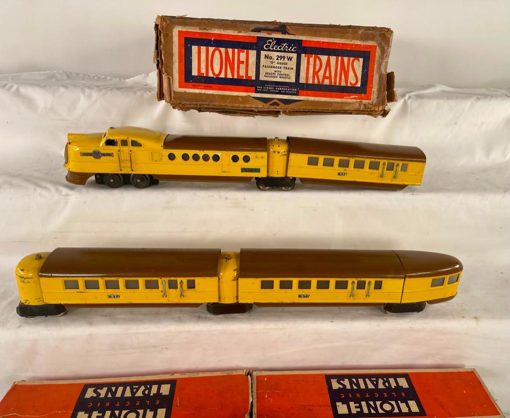 Lionel Prewar O Gauge #299W Yellow/Brown City of Denver Set (1 of 20)