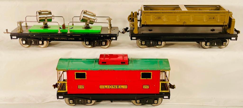 Lionel Prewar Standard Gauge Three (3) Assorted 200 Series Freight Cars (1 of 11)