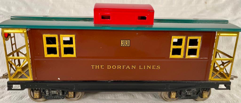 Dorfan Prewar Wide Gauge #3931 Dark Brown Painted Caboose (1 of 13)