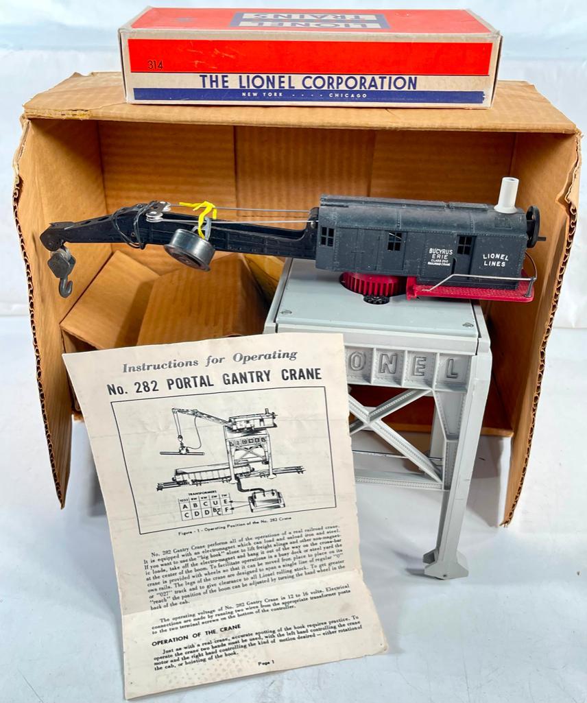Lionel Postwar 282 Portal Gantry Crane and 154/314/195 Accessories (1 of 6)