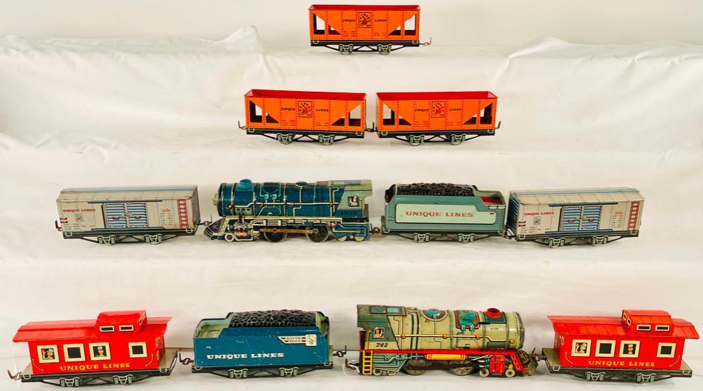 Unique Lines O Gauge Trains Steam Locomotive and Tender X2 with Seven (7) Passenger Cars (1 of 12)