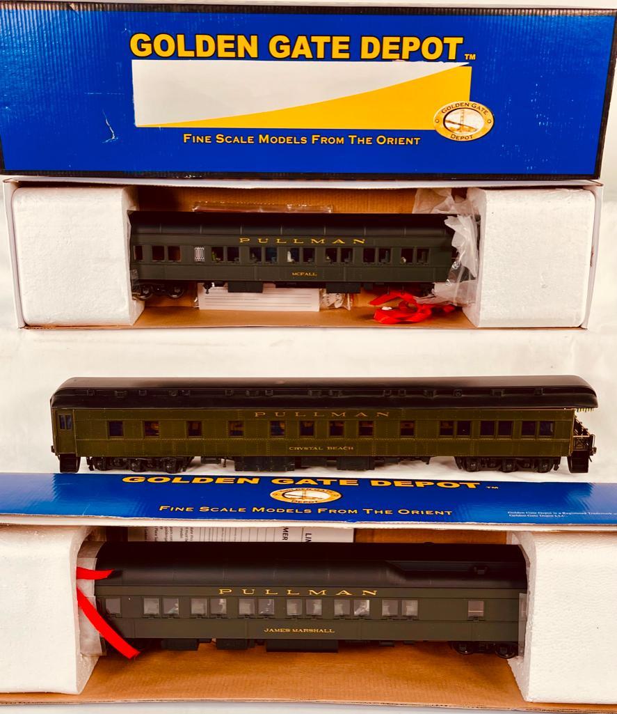 Golden Gate Depot Three (3) Assorted Passenger Cars (1 of 6)