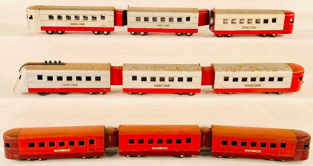 Lionel Prewar O Gauge Rare Baby Rail Chief Red and Orange Streamliners (Macys Special 1937) (1 of 11)