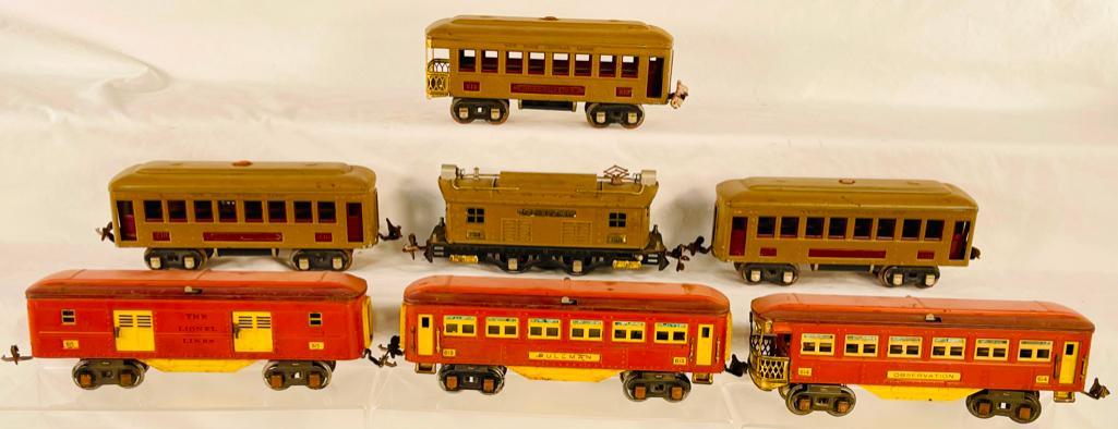 Lionel Prewar O Gauge Mojave 253 Electric w/Three Mojave Passenger Cars & Three  Passenger Cars (1 of 19)