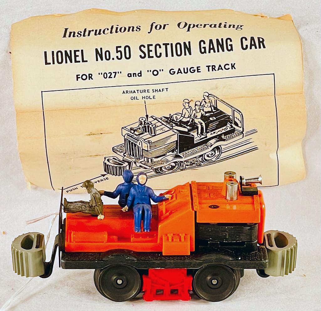 Lionel Postwar 50 Gang Car with rare Gray bumpers (1 of 6)