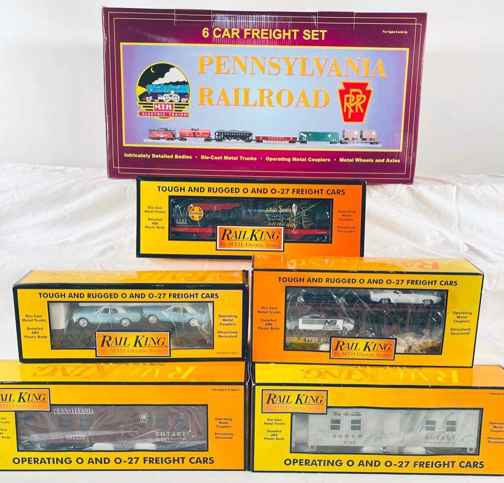 MTH O Gauge Pennsylvania 6 -Car Freight Set (1 of 6)