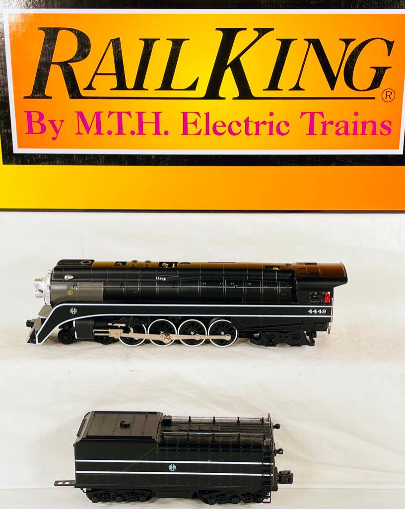 MTH RailKing O Gauge BNSF 4 -8 -4 GS -4 Northern Steam Engine: MTH RailKing O Gauge BNSF 4 -8 -4 GS -4 Northern Steam Engine, with Proto-Sound 2 and in C9 -test run only -and in its original box.