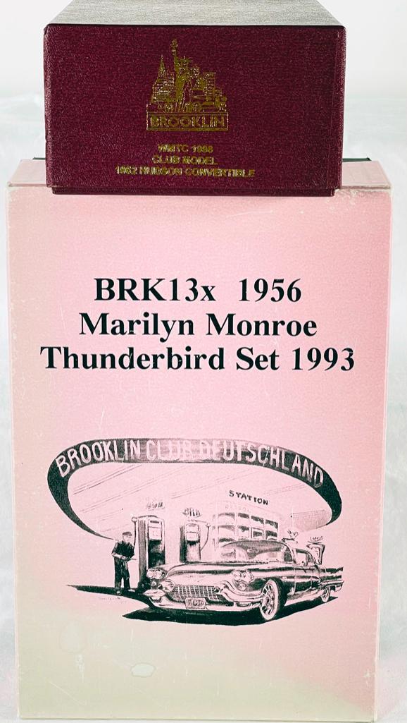 Brooklin 1/43rd Scale Marilyn Monroe Thunderbird Set and WN TC 1998 Cub Model 1952 Hudson (1 of 2)