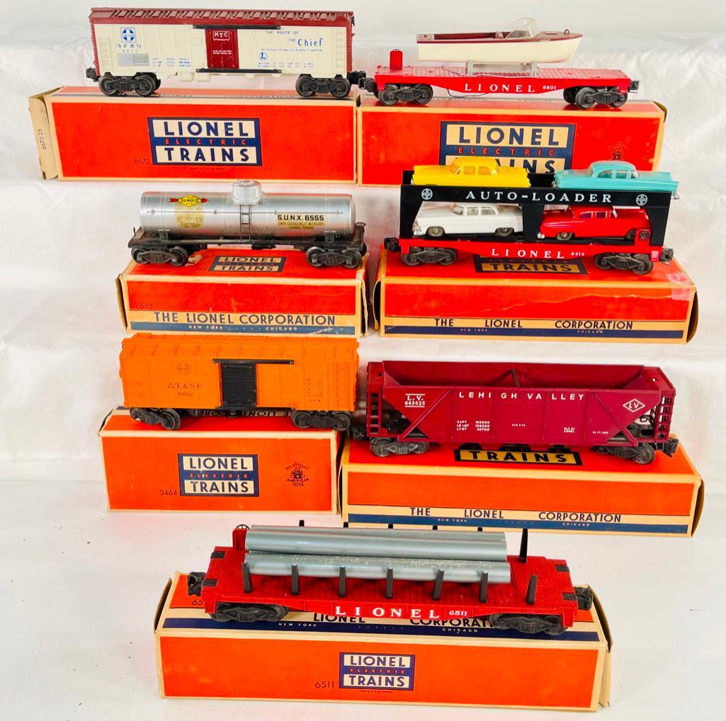 Lionel Postwar Seven (7) Assorted Freight Cars 6414 -6801 -6672 -6555 -3464 -6436 -6511 (1 of 5)