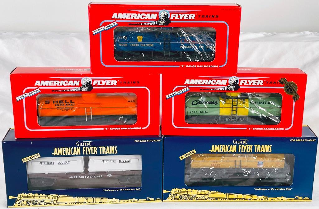 American Flyer/Lionel S Gauge Five (5) Assorted Freight Cars (1 of 6)