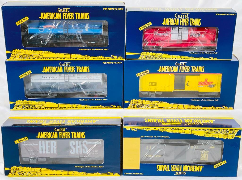 American Flyer/Lionel S Gauge Six (6) Assorted Freight Cars (1 of 5)