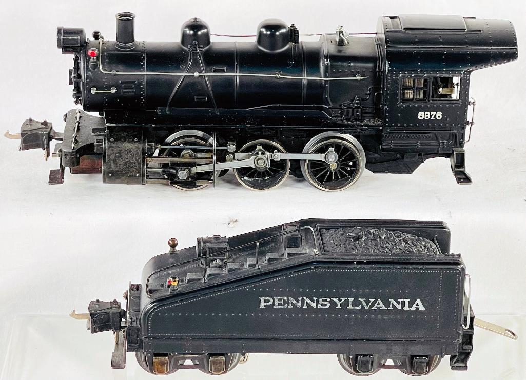 Lionel Prewar O Gauge 227 Switcher and 2227B Tender: Lionel Prewar O Gauge 227 Switcher and 2227B Tender, both in C7 overall.