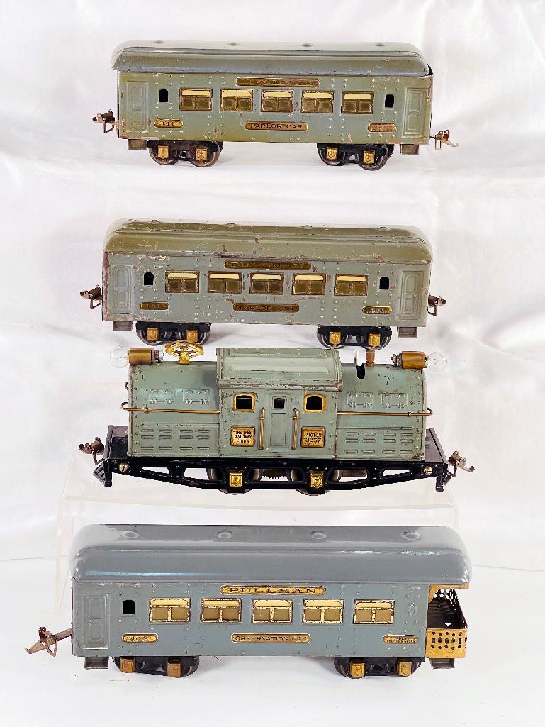 Ives Prewar O Gauge 3257 Gray Ghost Set (1 of 7)