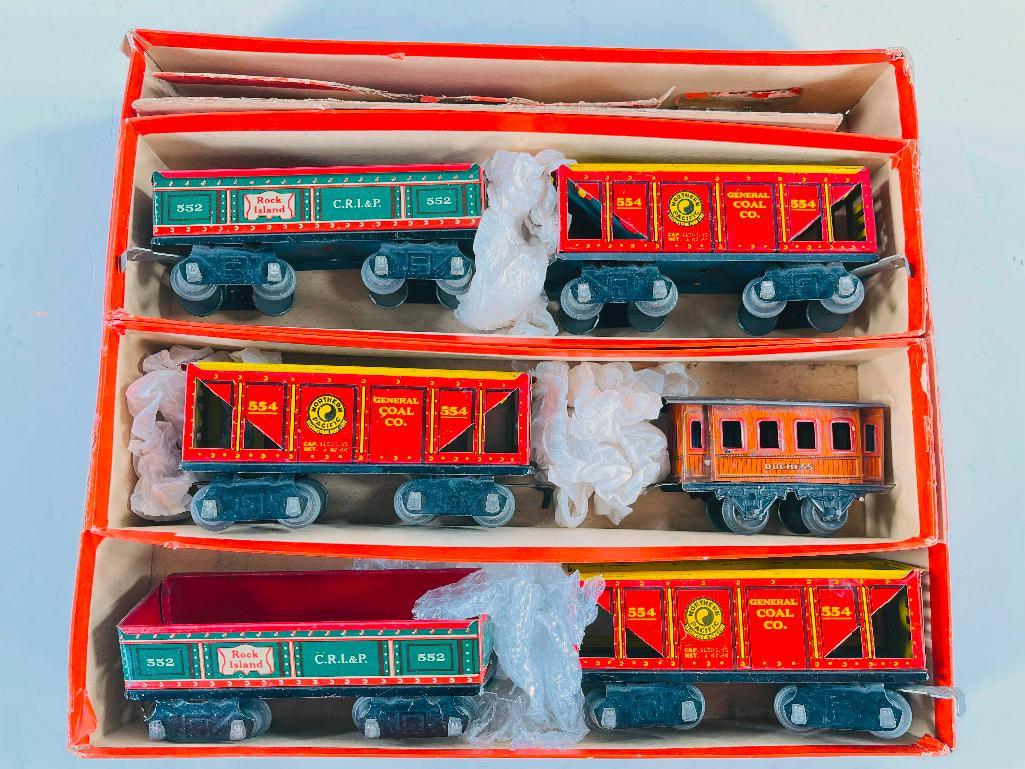 Marx O Gauge Scarce Five (5) Assorted 8-Wheel Freight Cars (1 of 4)