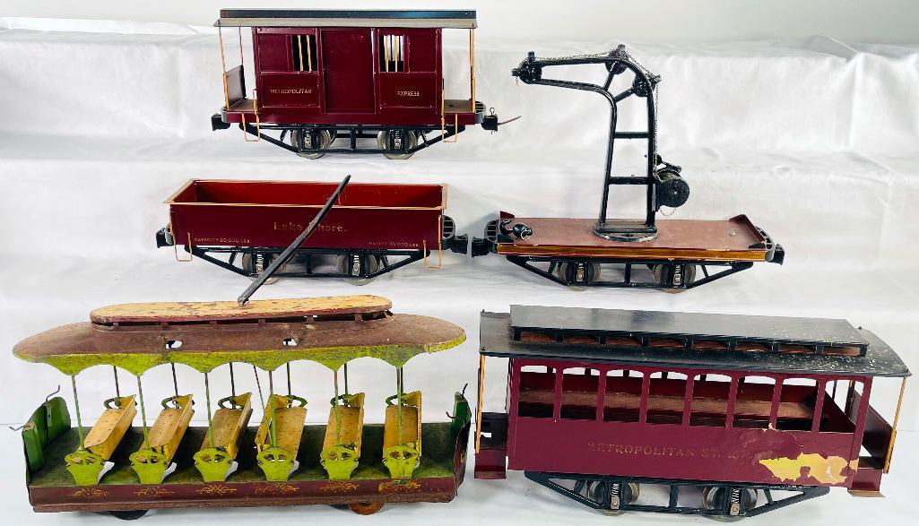 Lionel Prewar 2 7/8 Gauge James Cohen Reproduction Four (4) Assorted Cars (1 of 14)