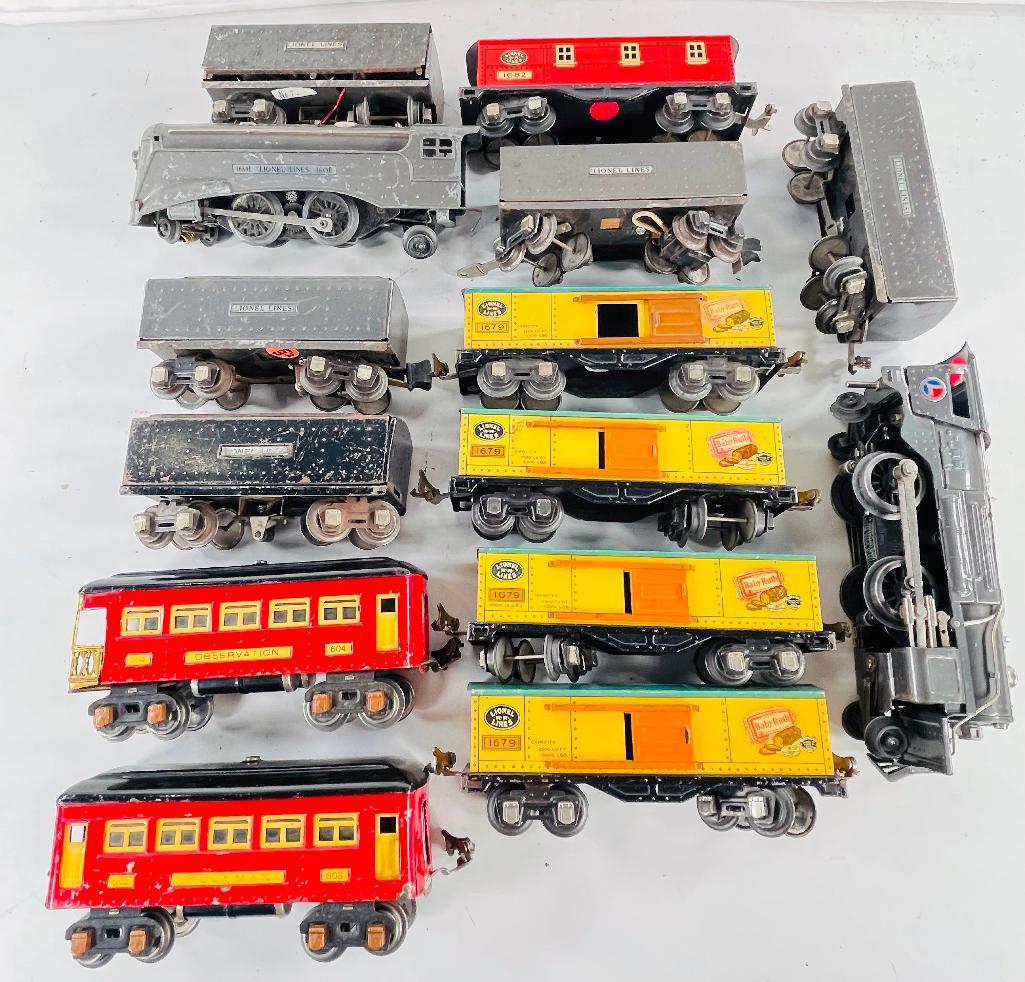 Lionel Prewar O Gauge 259E Gunmetal Loco and Tender and 1689E Gunmetal Loco and Tender, 2 Cars (1 of 4)