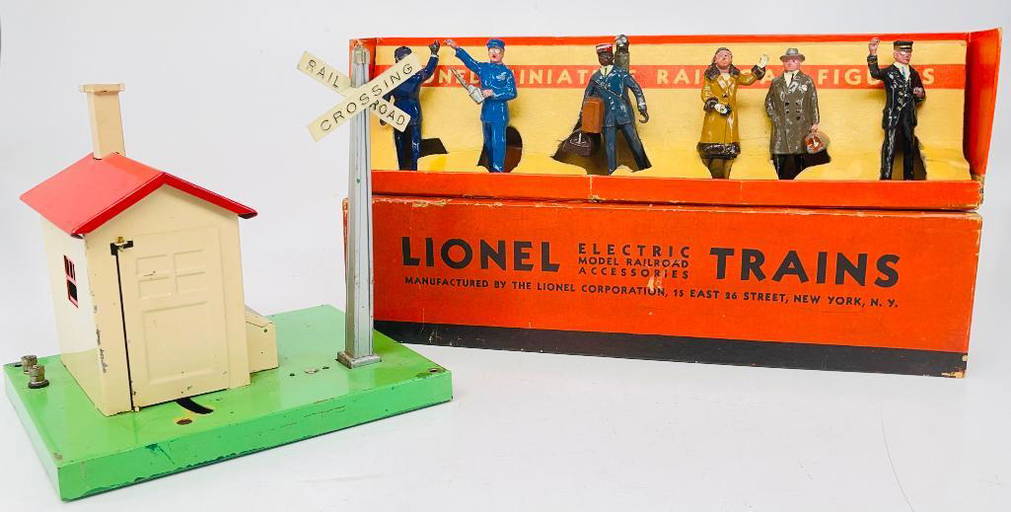 Lionel Prewar O Gauge 45 Automatic Gateman And 550 Miniature Railroad
