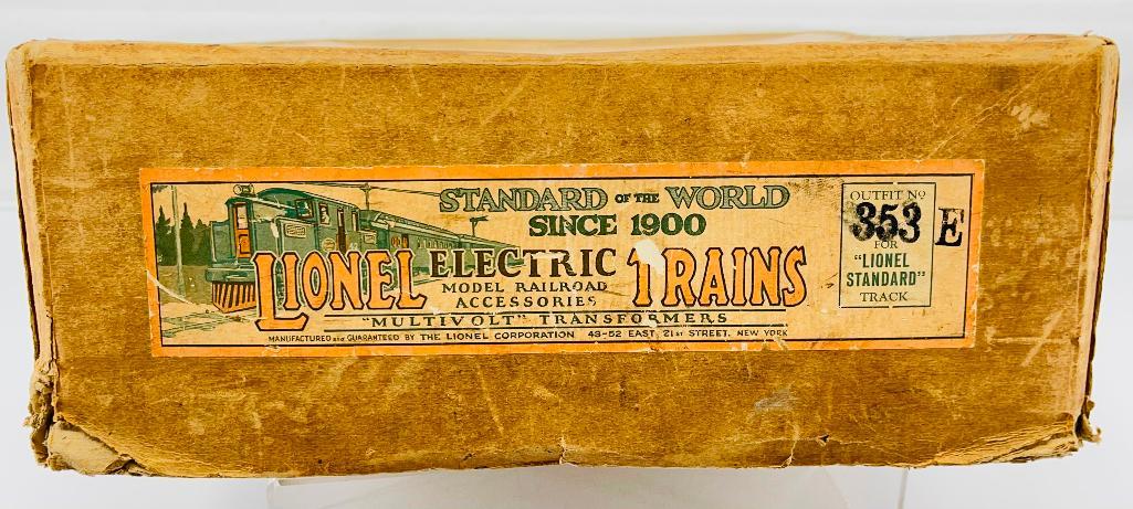Lionel Prewar Standard Gauge 353E Set Box Only (1 of 7)