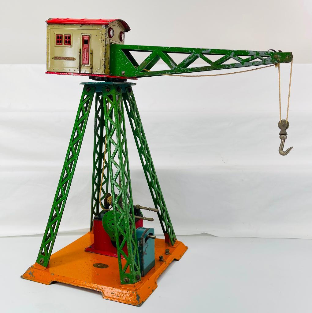 Dorfan Prewar Wide Gauge 70 Stationary Electric Frame 1929 - 1930: Dorfan Prewar Wide Gauge 70 Stationary Electric Frame 1929 - 1930, in C6 or better overall condition. This is an extremely fragile item to ship and I will deliver it no charge to the San Francisco/Eas