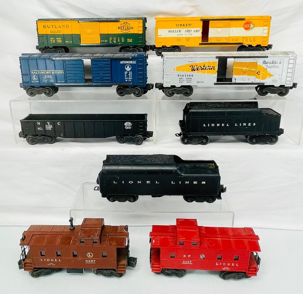 Lionel Postwar O Gauge Seven (7) Assorted Freight Cars and Two (2) Assorted Black Tenders (1 of 11)