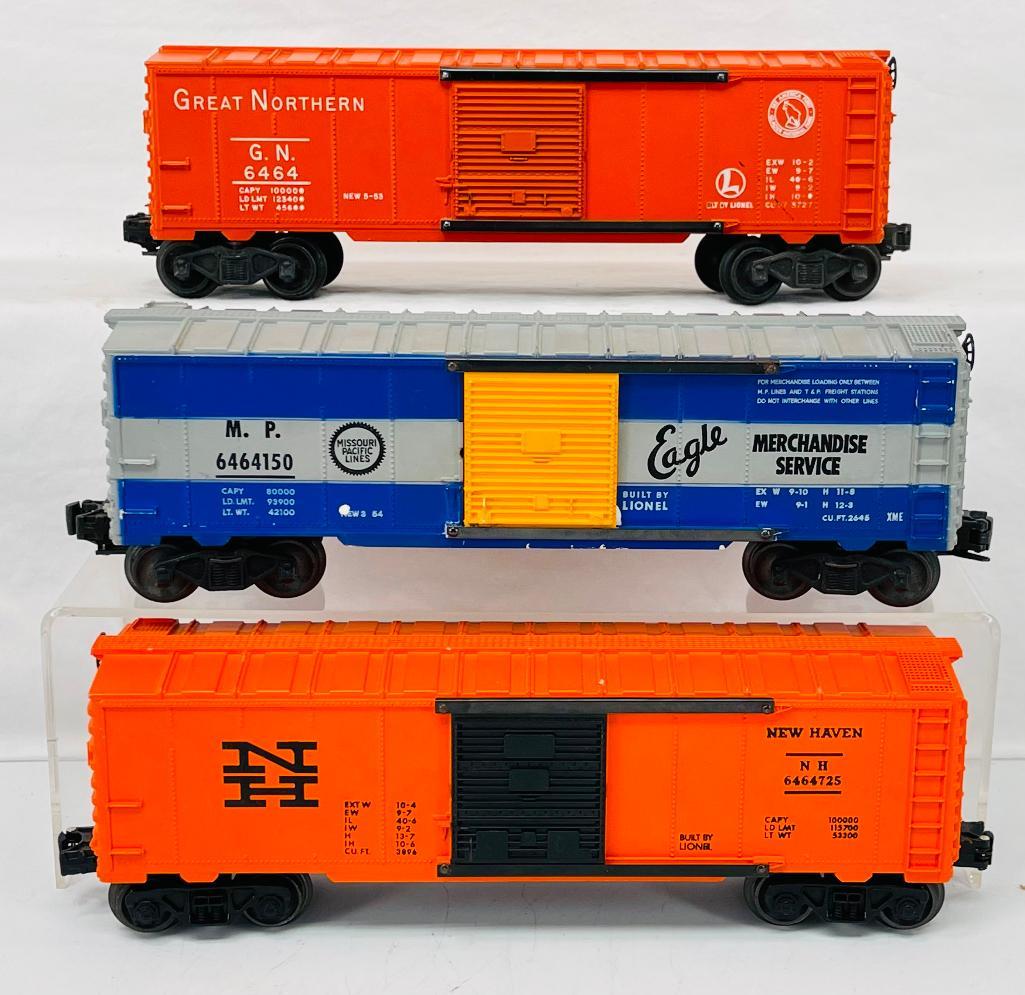 Lionel Postwar O Gauge 6464 Great Northern -6464 -150 Missouri Pacific and 6464-725 New Haven Orange (1 of 6)