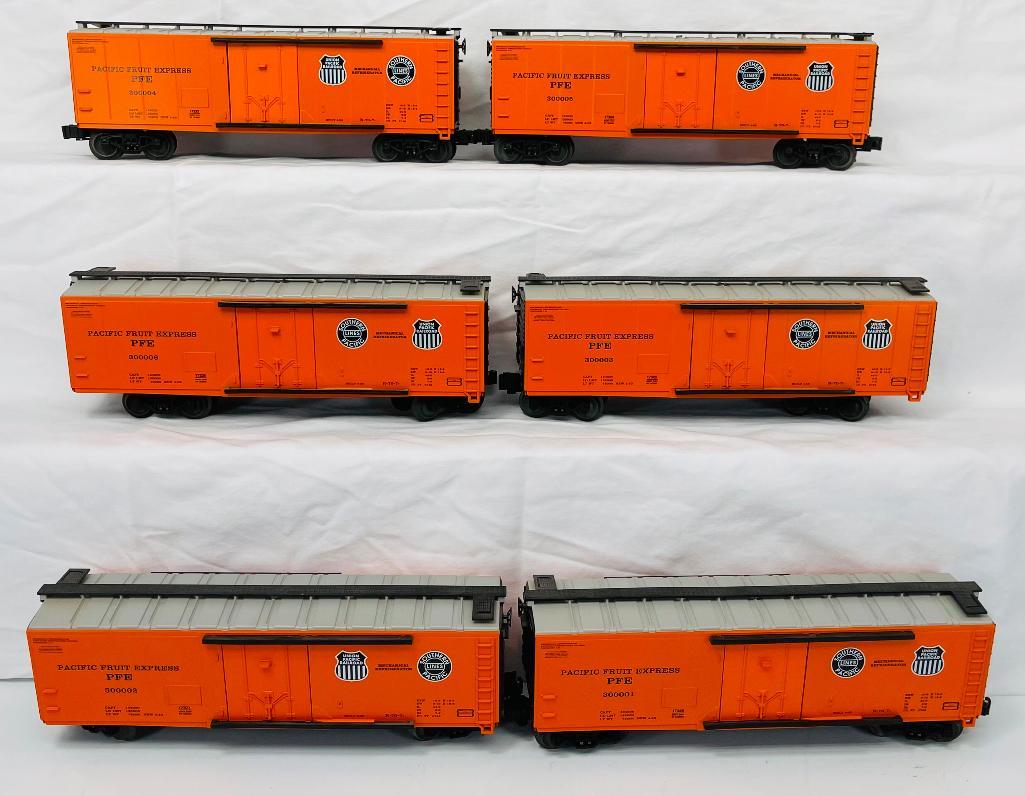 New Lionel O Gauge Six (6) Assorted Pacific Fruit Express Reefers (1 of 8)