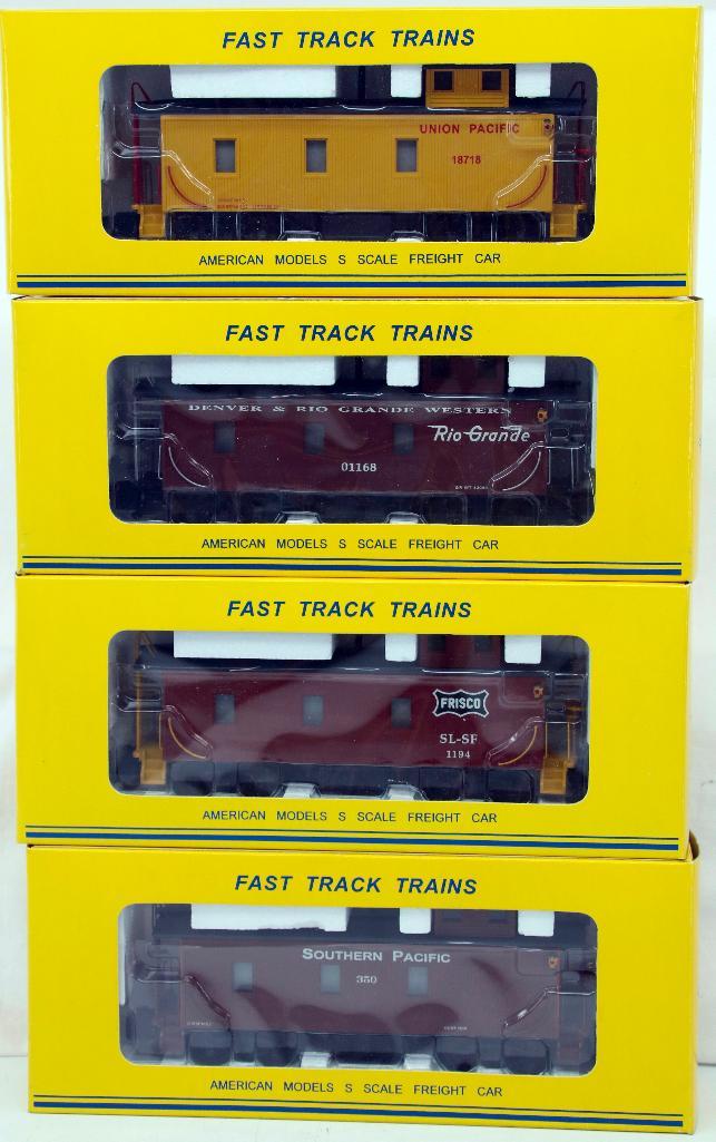 American Models S Gauge Four (4) Assorted Wood Cabooses (1 of 7)