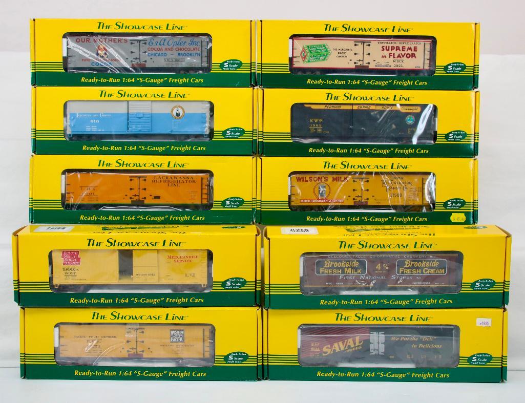 New S - Helper S Gauge Ten (10) Assorted Freight Cars (1 of 5)
