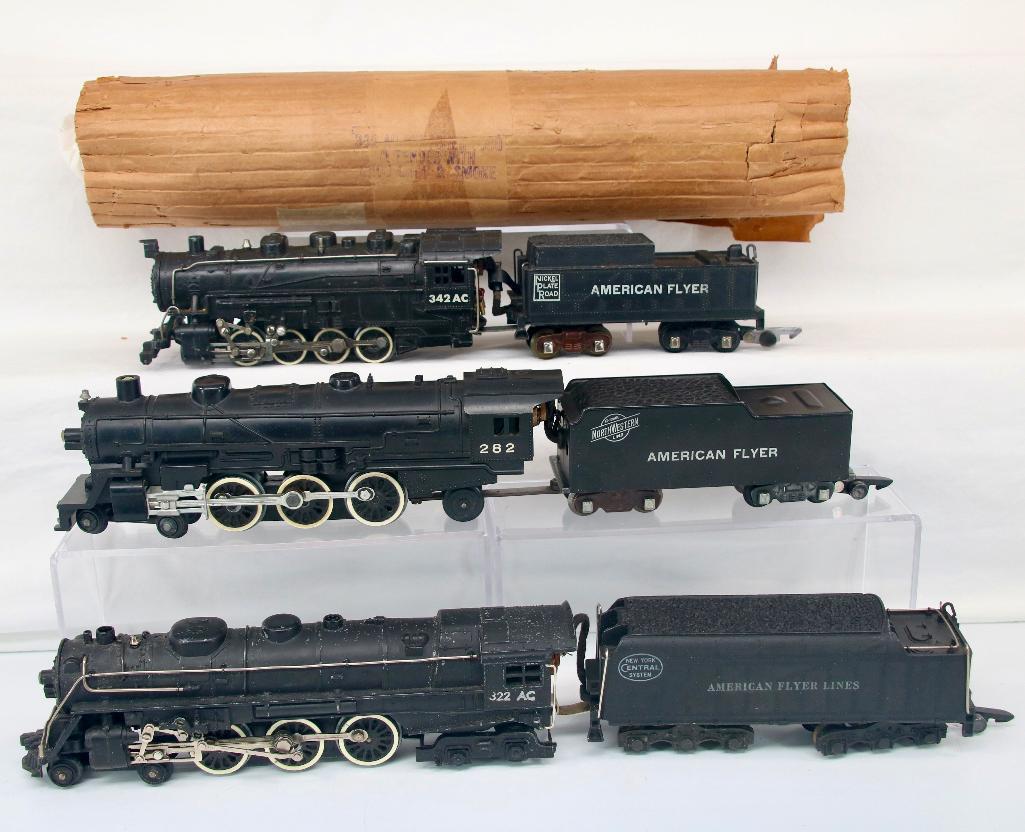 American Flyer S Gauge Postwar 342 AC - 282 - 322 AC Locos and Tenders (1 of 18)
