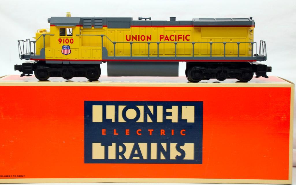 New Lionel O Gauge Union Pacific DASH - 8 40C Diesel Loco: New Lionel O Gauge Union Pacific DASH - 8 40C Diesel Loco, in C10 and its original box. Designated as item #6 - 18205.