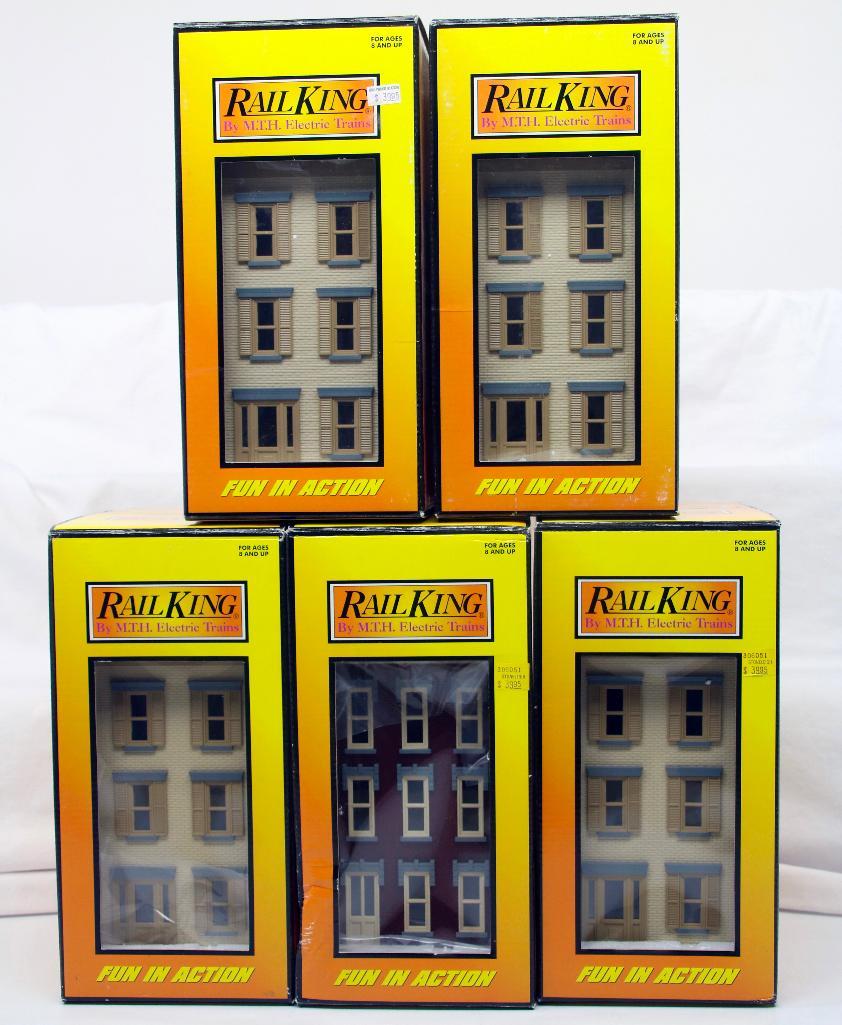 Mth Rail King O Gauge Five (5) Assorted Buildings Auction