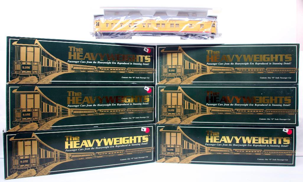 K-Line O Gauge Six (6) Assorted Union Pacific Heavyweight Passenger Cars (1 of 6)