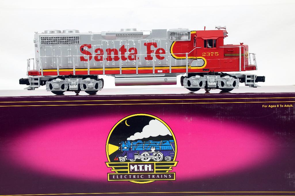 Locomotive Diesel MTH GP38-2 Santa Fe - Échelle O (3 Rails) - Avec Son Et Lumières - Occasion
