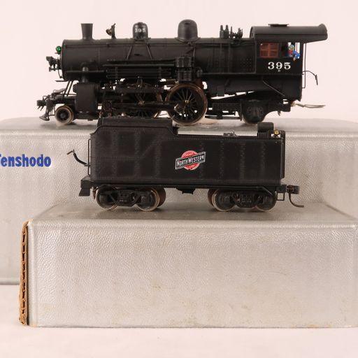 Tenshodo HO Brass C&NW  4 - 4 - 2 Loco and Tender (1 of 8)