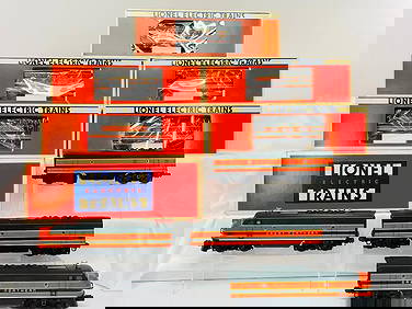 New Lionel O Gauge Great Northern F - 3 AA Diesels - B Unit - Five (5) assorted Passenger Cars (1 of 15)