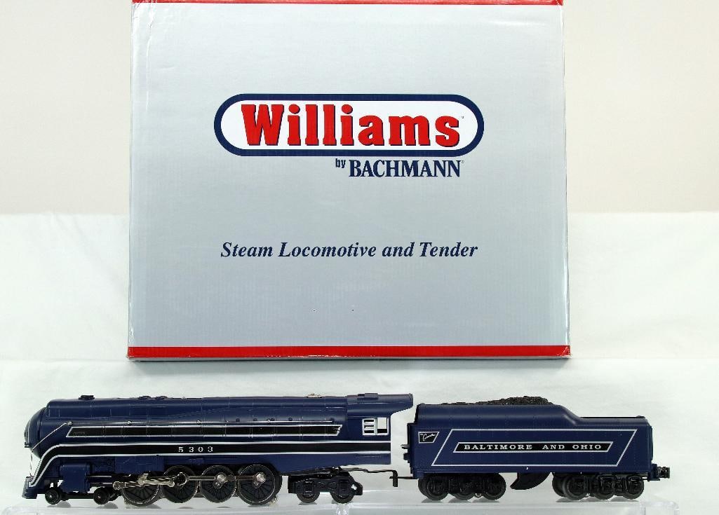 Williams O Gauge J Class 4 -8 -4 Baltimore and Ohio Loco and Tender: Williams O Gauge J Class 4 -8 -4 Baltimore and Ohio Loco and Tender, in C8 -has been lightly run -and in its original box.