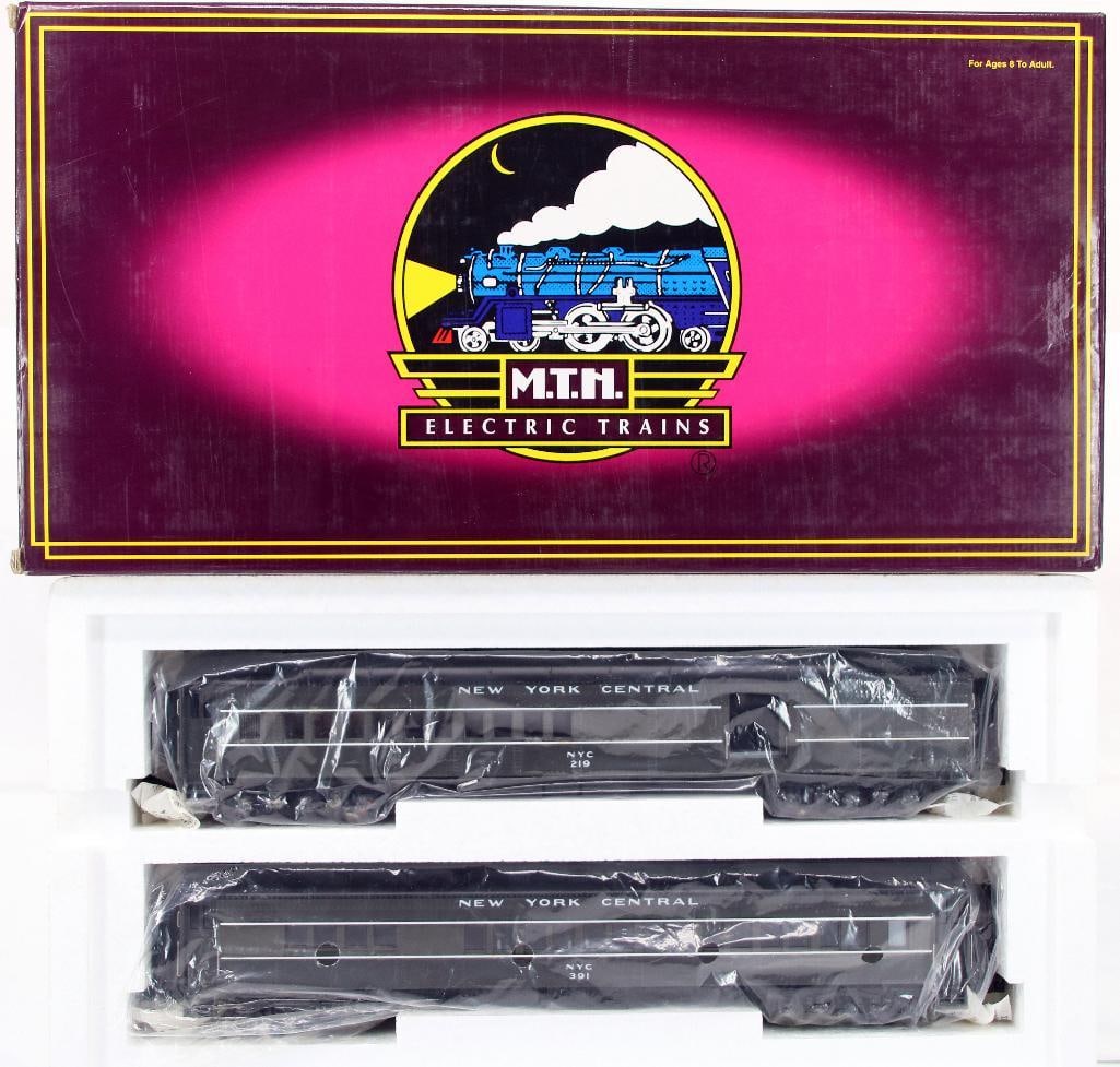 MTH O Gauge New York Central Two-Tone Gray 2 Car 70 foot ABS Combine/Diner (1 of 4)