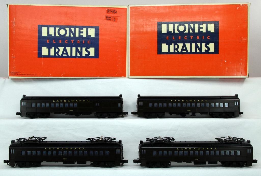 Modern Lionel O Gauge Lackawanna Multiple -Unit Commuter Cars Powered and Nonpowered (1 of 14)