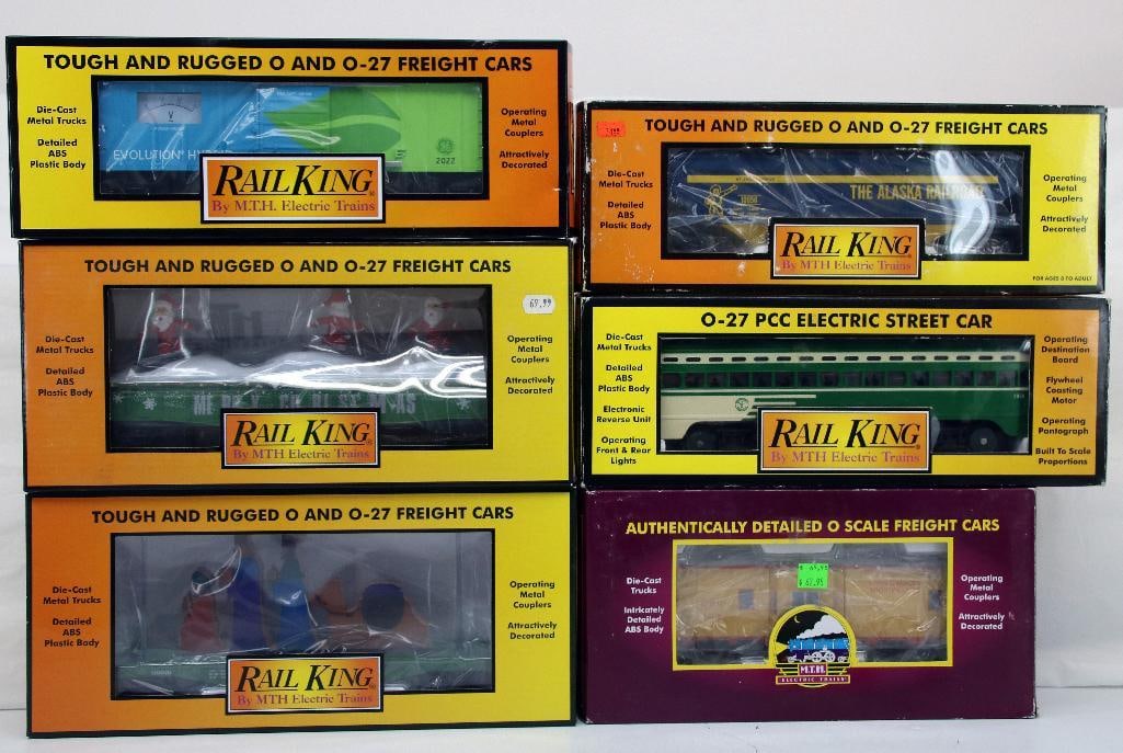 MTH O Gauge Six (6) Assorted Freight Cars (1 of 9)