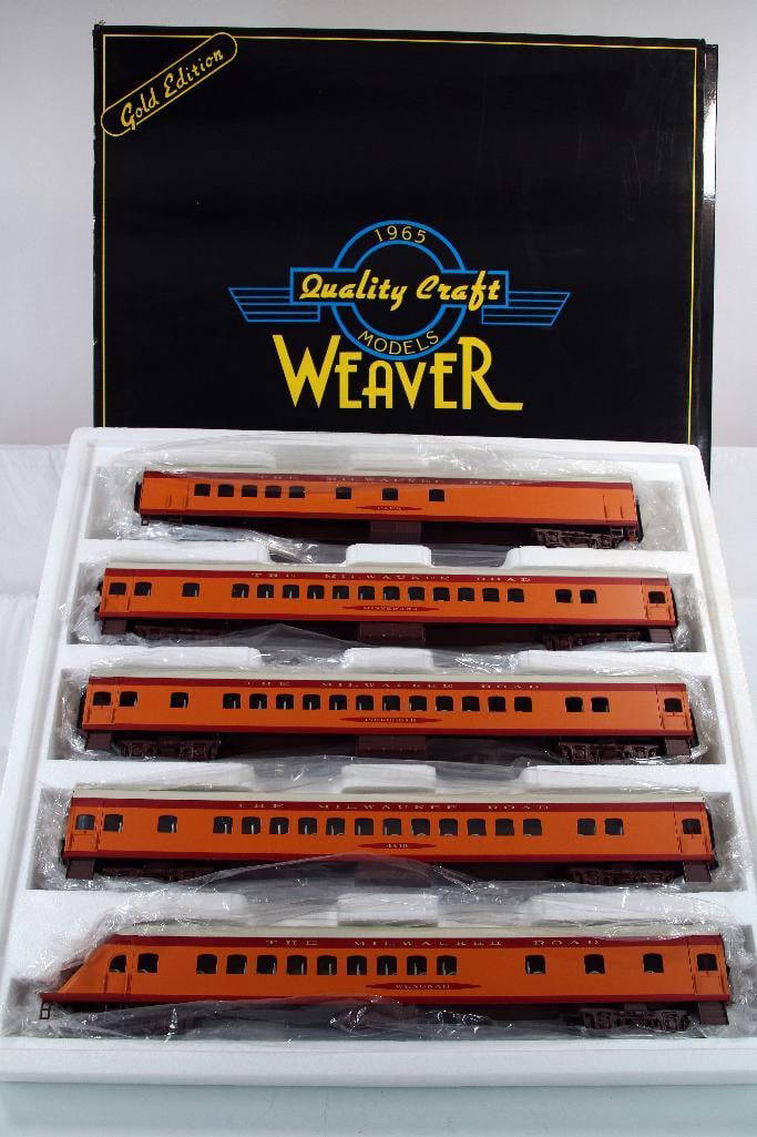 Weaver Models O Gauge Hiawatha 5car Aluminum Passenger Set Auction
