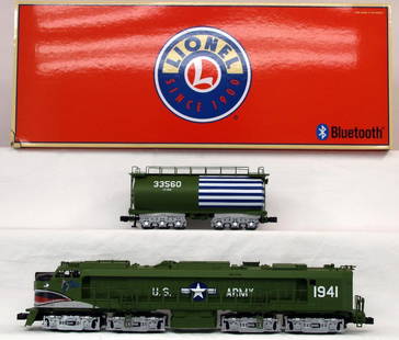 Modern Lionel O Gauge US Department of Defense Legacy Veranda Turbine Set #1941: Modern Lionel O Gauge US Department of Defense Legacy Veranda Turbine Set #1941, in C9/C10 and in its original box.