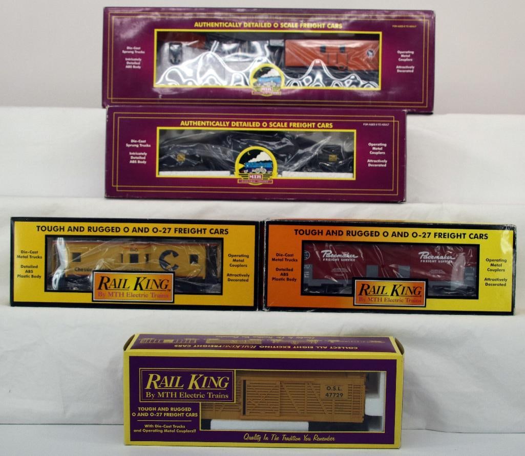 MTH O Gauge Five (5) Assorted Freight Cars (1 of 8)
