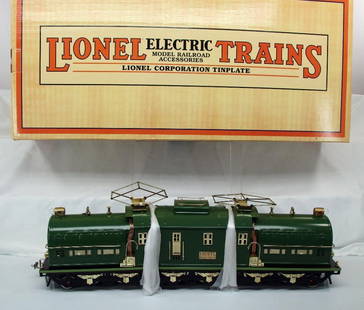Modern Lionel Standard Gauge 381 Big Brute Green Diesel Electric: Modern Lionel Standard Gauge 381 Big Brute Green Diesel Electric, in C8 plus plus -has been lightly run --and in its original box and shipping container. Includes the black metal frame for shipping an
