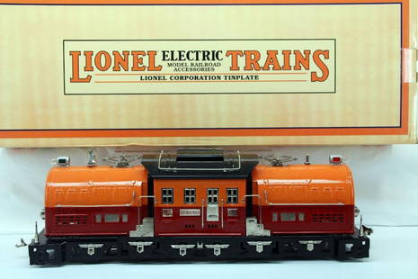 Modern Lionel Standard Gauge Milwaukee Road Super 381 Electric: Modern Lionel Standard Gauge Milwaukee Road Super 381 Electric, in C8 -lightly run -and in its original box. Includes PS -2 and also comes with its dark blue aluminum frame for shipping.