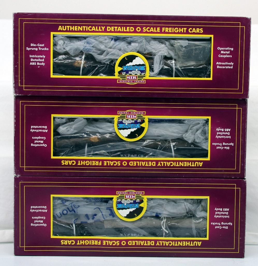 MTH O Gauge West Virginia Pulp and Paper Log Car with logs X3 (1 of 4)