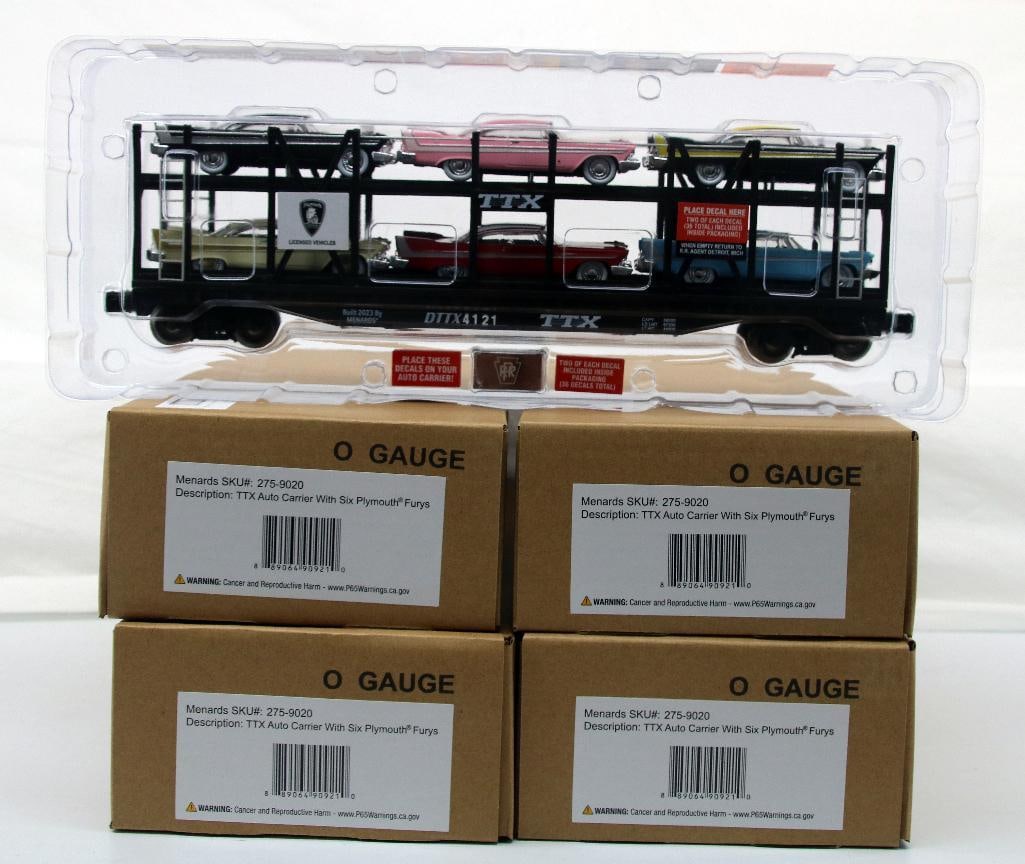 Menard O Gauge Auto Carrier Car X4 (1 of 5)