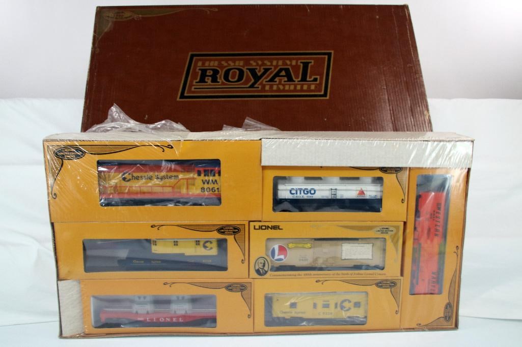 Modern Lionel O Gauge Chessie System Royal Limited Set, with Chessie System Diesel Switcher (1 of 6)