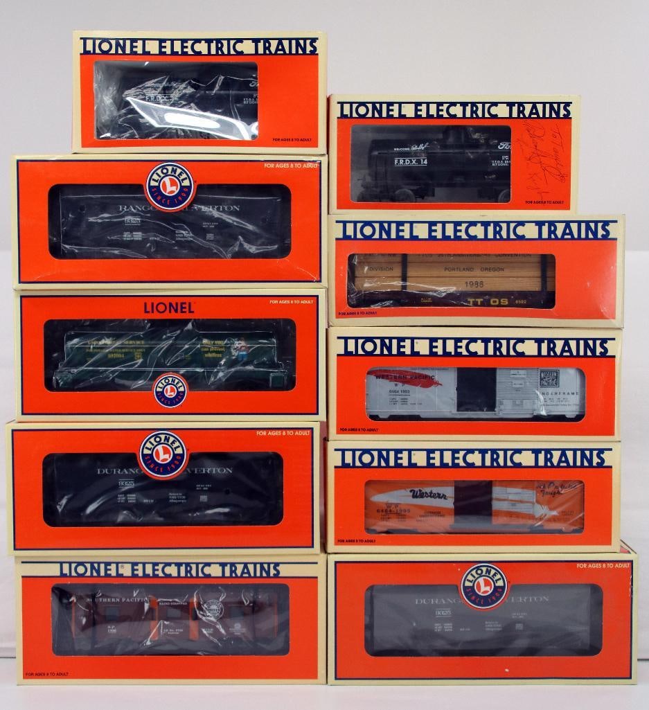 Modern Lionel O Gauge Ten (10) Assorted Convention Freight Cars (1 of 13)
