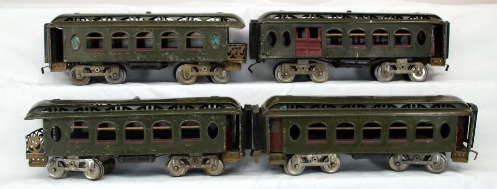 Lionel Prewar Standard Gauge #190 Observation X2 - #18 Parlor Car - #19 Baggage/Parlor Car (1 of 11)